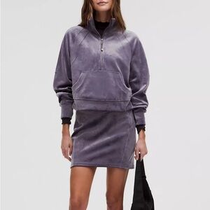 Lululemon Scuba HR Mini Skirt *Velvet, Nightfall, Size XL